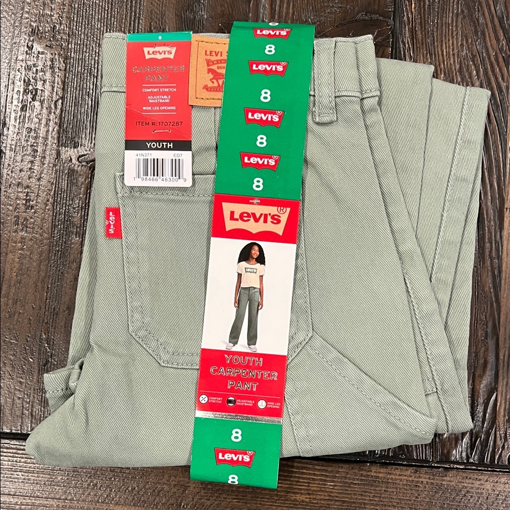 Levi's youth carpenter pants Sage Green Jeans